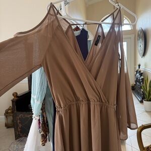 Casual Chic Beige Dress